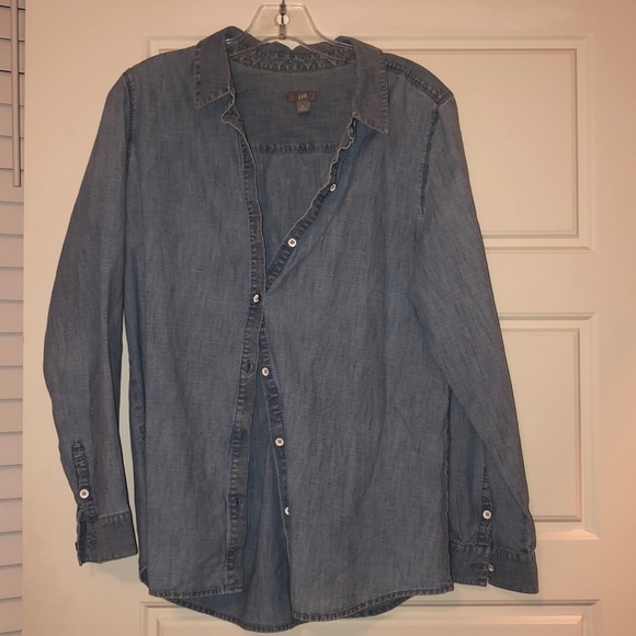 J Jill Chambray Top - Picture 1 of 2
